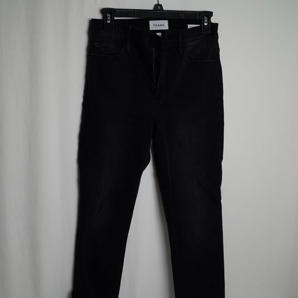 Frame Womens Black Jean / Denim Pants Ali High Rise Cigarette - Picture 2 of 10